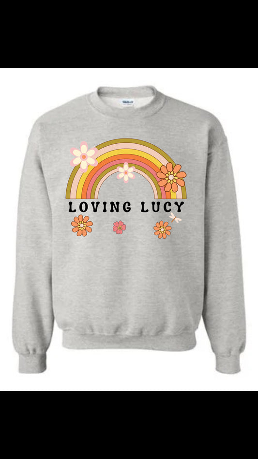 ADULT LOVING LUCY CREWNECK